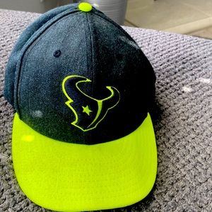 NFL Black & neon yellow Houston Texans hat.